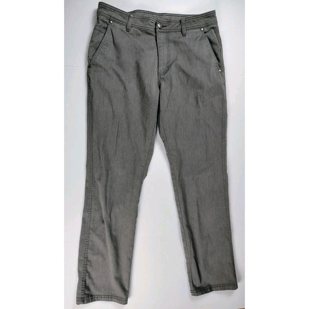 Columbia Pants Men 34 X 32 Gray Straight Stretch Chino Casual Outdoor AX0454